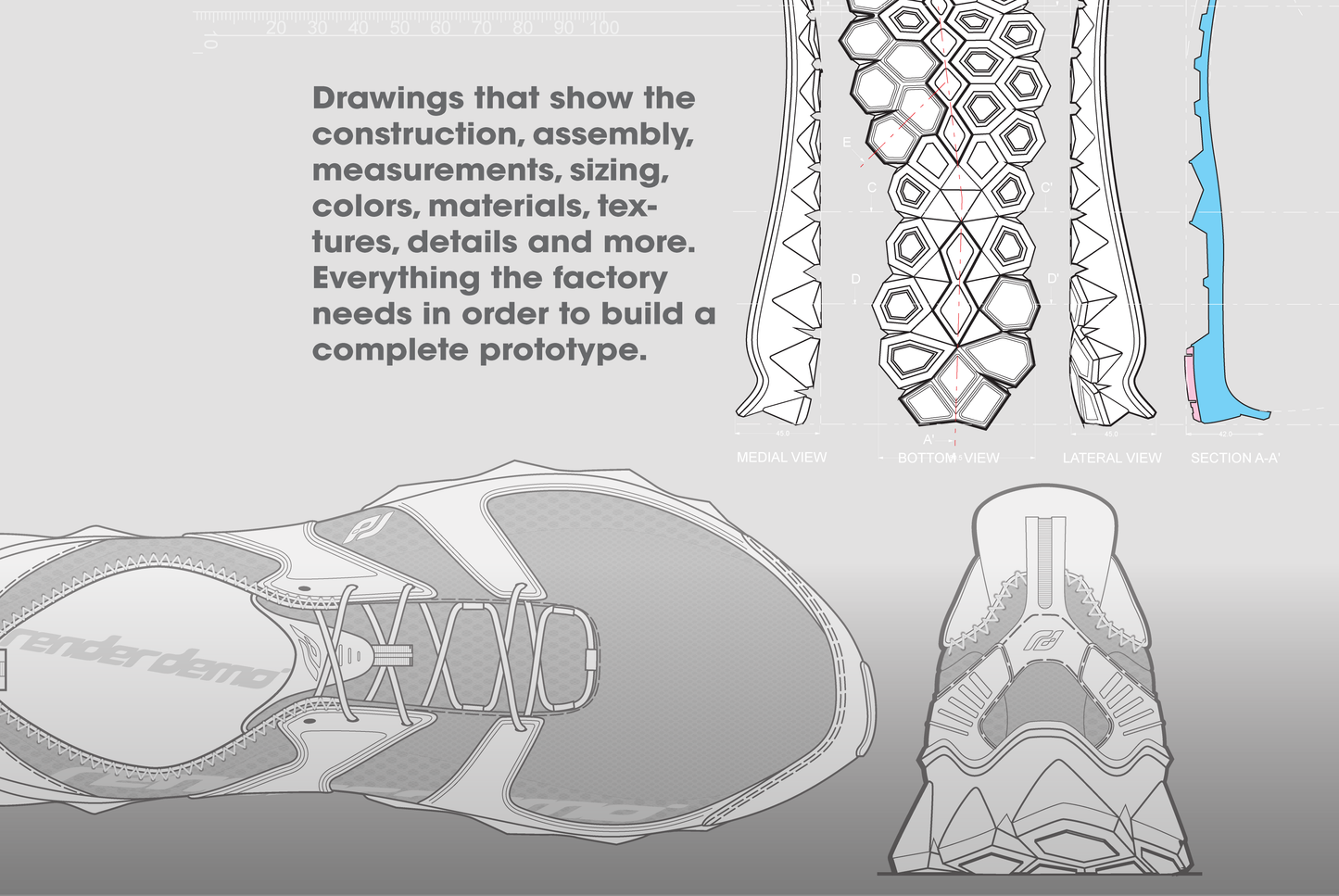 (Digital Tutorial) CREATING TECHNICAL DRAWINGS: FOOTWEAR