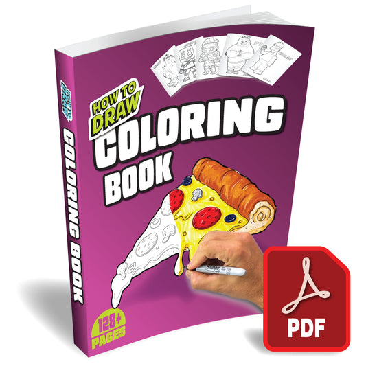 How to Draw COLORING BOOK (PDF download)